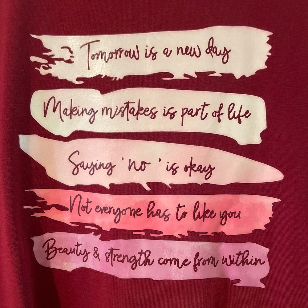 🦄🦄🦄 sold 🦄🦄🦄 Graphic inspirational tee - Picture 2 of 6